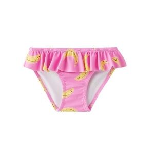 NWT Zara girls pink ruffle banana print bikini swimsuit bottoms size 4 5 years